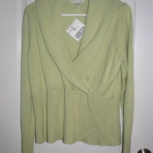 Casual Corner Ribbed Knit Sweater NWT Sz XL